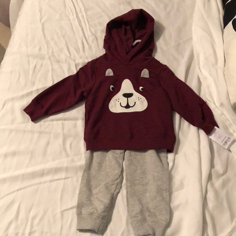 Toddler hooded sweatsuit